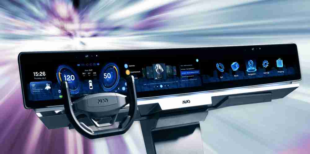 人生就是博开拓前瞻显示技术创新应用，，结合优异整合设计能力，，开发智能车载FIDM Plus一体化显示方案，，，让驾驶操作与车内娱乐体验再进化